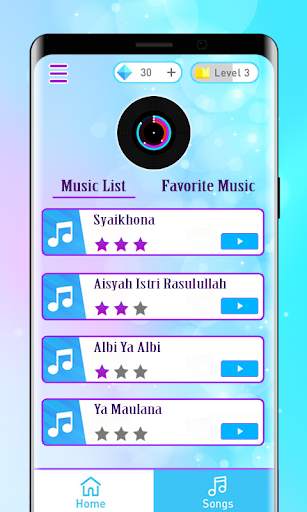 Sholawat Nissa Sabyan Piano Tiles screenshot 2