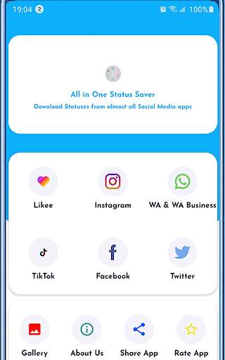 All Social Media Status Saver In One -Status Saver स्क्रीनशॉट 8