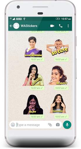 Rashmika Mandanna Stickers 4 WhatsApp screenshot 7