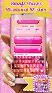 Emoji Faces Keyboard Design screenshot 1