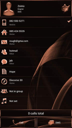 Dialer MetalGate Orange theme 4 تصوير الشاشة