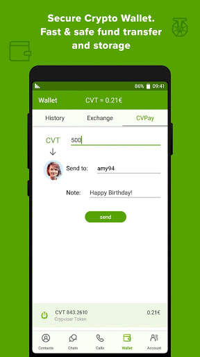 Crypviser Secure Messenger screenshot 1