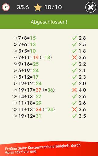 Kopfrechnen (Mathematik) screenshot 13