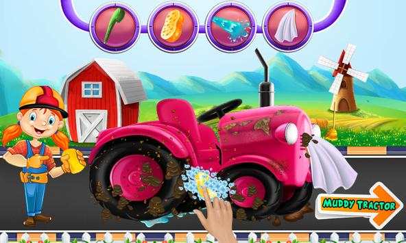 Multi Farm Tractor Wash Game: Repair & Design Game screenshot 2