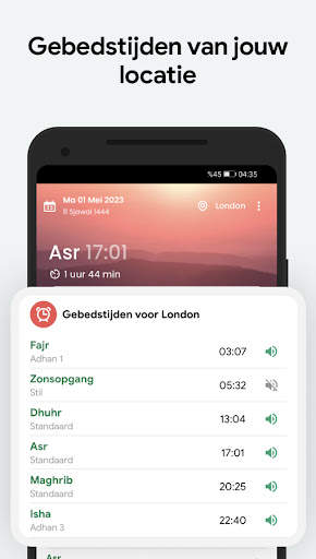 Muslim: Gebedstijden, Qibla screenshot 1