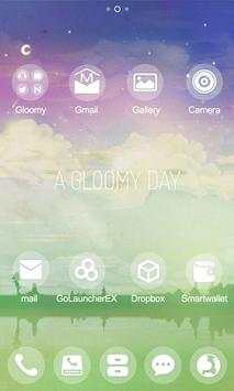 A Gloomy Day GO Launcher Theme screenshot 2