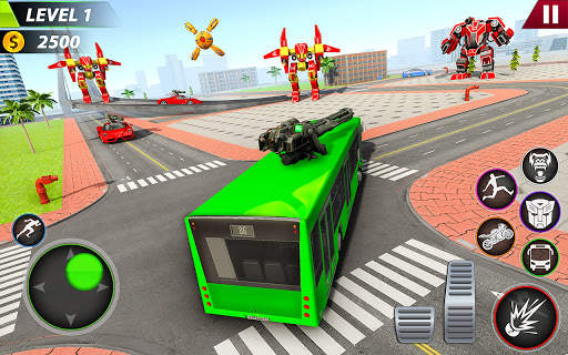 Bus Robot Transforming Game - Gorilla Robot Game screenshot 3
