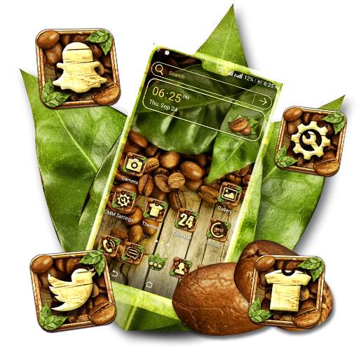Coffee Beans Launcher Theme 1.0.0