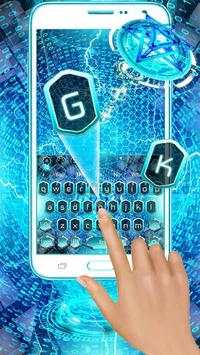 Technology Neon Blue Theme screenshot 2