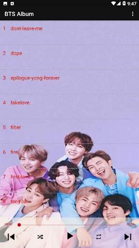 Dream On - BTS Song Offline screenshot 2