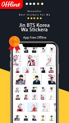 Jin BTS Wa Sticker screenshot 4