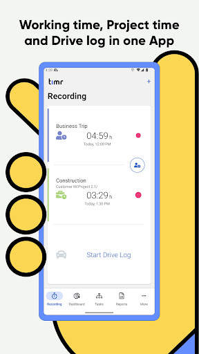 timr – time tracking with GPS screenshot 2