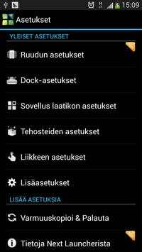 Next Launcher Finnish Langpack screenshot 3