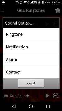 Gun Sounds Ringtones 2 تصوير الشاشة