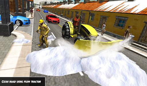 Heavy Snow Plow Clean Road Sim screenshot 6