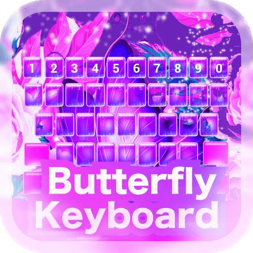 Butterfly Purple Keyboard Theme 1.0.1