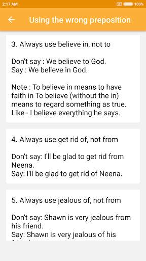 Common Mistakes in English скриншот 2
