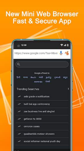 Uc Mini - Fast Web Browser screenshot 2