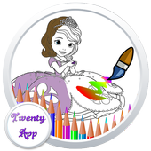 Little Princes Sofia coloring icon
