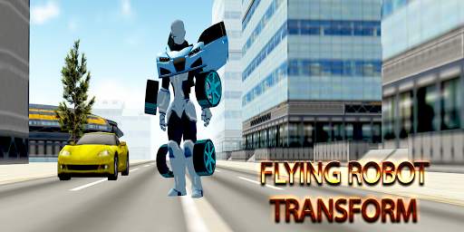 Flying Robot Transform Attack Robot Shooting Games स्क्रीनशॉट 4