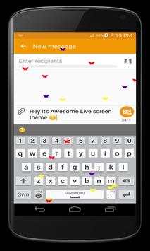 Live Theme: Butterfly in Phone screenshot 2