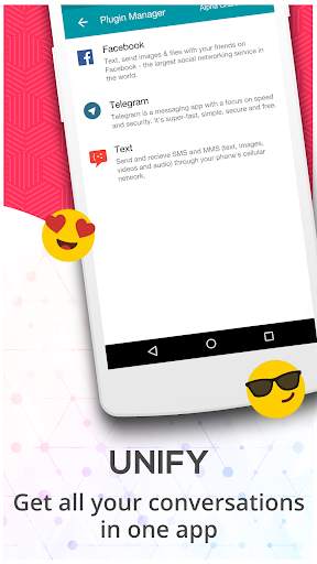 Disa - Message hub for SMS, Telegram, FB Messenger screenshot 1
