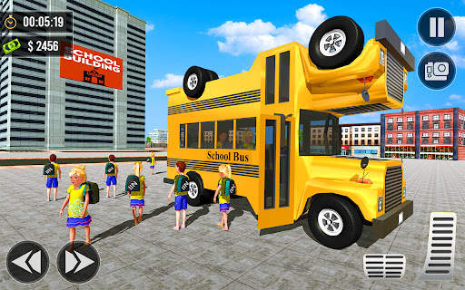 School Bus Driving Games 3D screenshot 3
