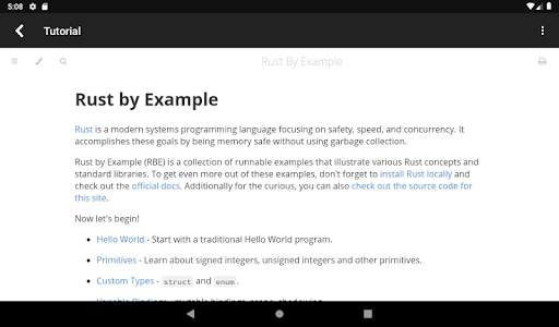 Rust Programming Compiler 9 تصوير الشاشة