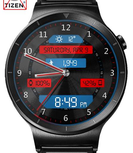 Black Metal LED HD WatchFace Widget Live Wallpaper screenshot 11