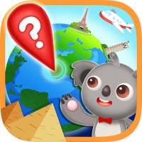 Preschool Geography Countries Kids Learn World Map logo