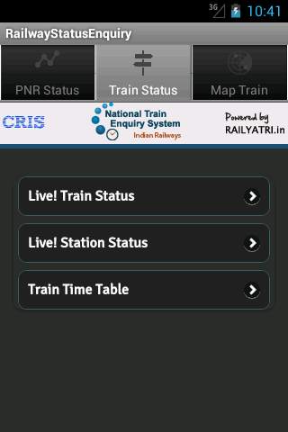 Railway Status Enquiry screenshot 3