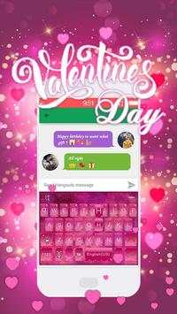 Valentine's day Kika Keyboard स्क्रीनशॉट 1