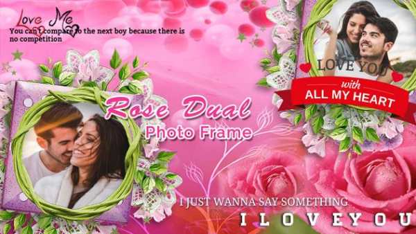 Rose Dual Photo Frame Editor 4 تصوير الشاشة