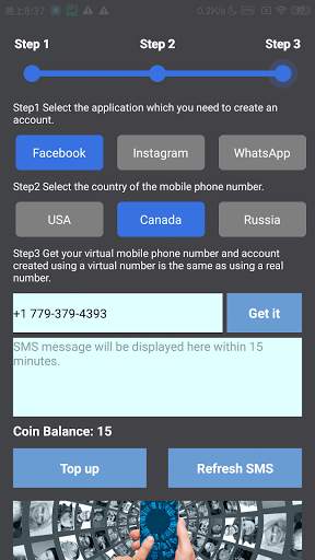 SMS Receive using virtual mobile phone numbers screenshot 4