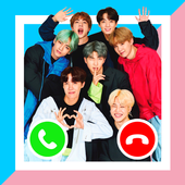 Bts call me 2020 : Kpop Fake Call icon