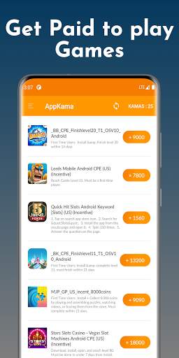 AppKama - Earn Money Online Playing Games स्क्रीनशॉट 2