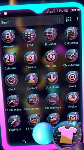3D Shapes Launcher Theme screenshot 2