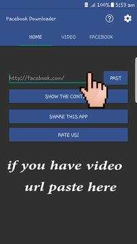 تحميل فيديوهات الفيسبوك screenshot 1
