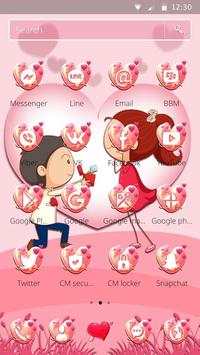 Cute Love Couple Theme screenshot 5
