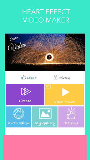 Heart Photo Effect Video Maker screenshot 1