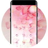 Pink Petal APP Lock Theme Nature Pin Lock Screen logo