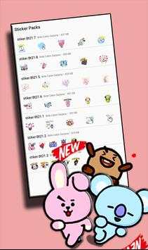 BT21 Sticker WhatsApp - KPOP Stickers Fans screenshot 3