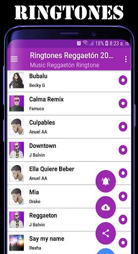 Free Reggaeton Music Ringtones 3 تصوير الشاشة