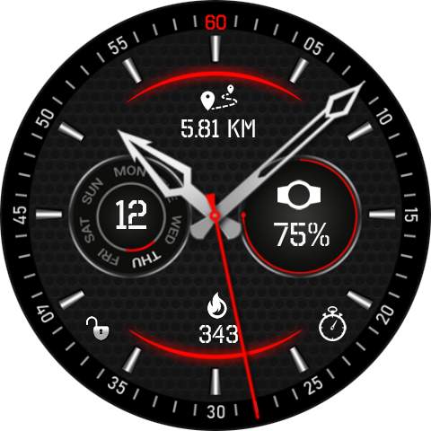 Fusion Watch Face & Clock Live Wallpaper 25 تصوير الشاشة