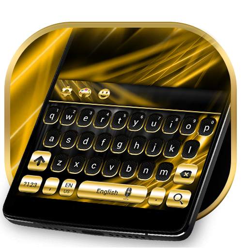 Gold and Black Luxury Keyboard 10001002