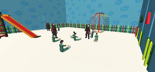 Squid Green Red Light Run Game screenshot 3