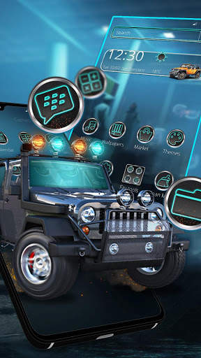 Speedy Jeep Car Theme screenshot 2