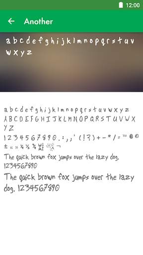Hand Fonts for FlipFont screenshot 2