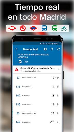 Transporte Madrid - EMT Interurbanos Metro TTP screenshot 1