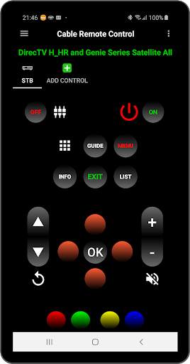 Cable Remote Control Universal screenshot 1